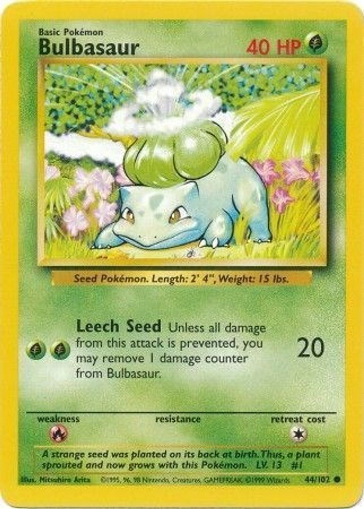 BULBASAUR 44/102 DMG POKEMON ARITA C NHD0001-9