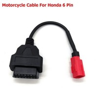 Honda 6 Pin Auf 16 Pin OBD2 Diagnosekabel Adapter Motorrad Kabelstecker GB
