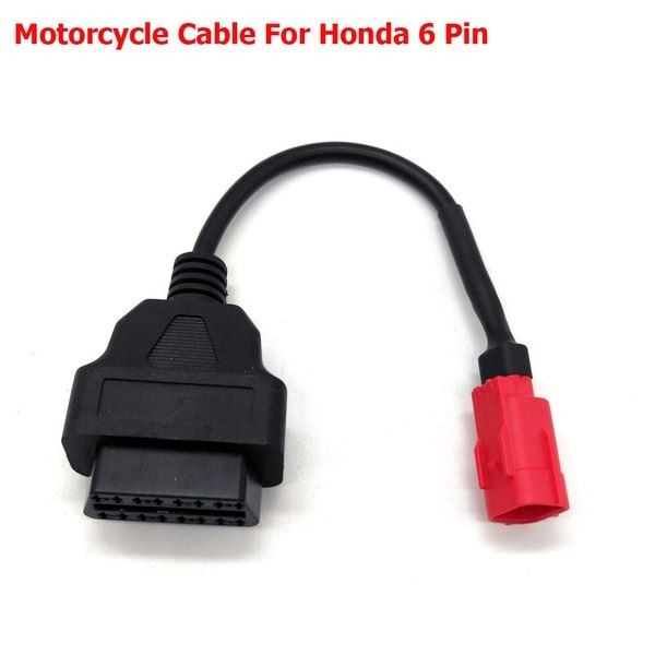 Honda 6 Pin Auf 16 Pin OBD2 Diagnosekabel Adapter Motorrad Kabelstecker GB-image