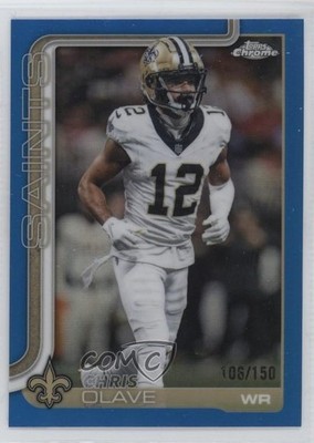 2025 Topps Chrome Blue Refractor 106/150 Chris Olave #216 1o6x
