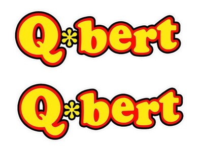 Qbert Arcade Graphics Logos Stickers