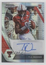 2021 Panini Prizm Draft Picks Hyper TJ Vasher #DPA-TJV Auto 1u6