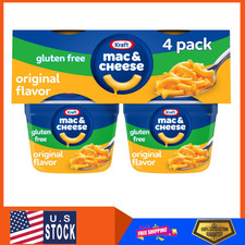 Kraft Gluten Free Original Mac  Cheese Macaroni and Cheese Dinner, 4 Ct Pack, 1