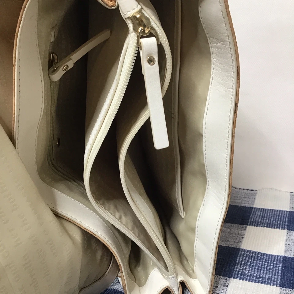 Kate Spade классический женщин кожи и пробки сумочки желтовато-коричневый средний кожаный ремень ручки - Изображение 4 из 4