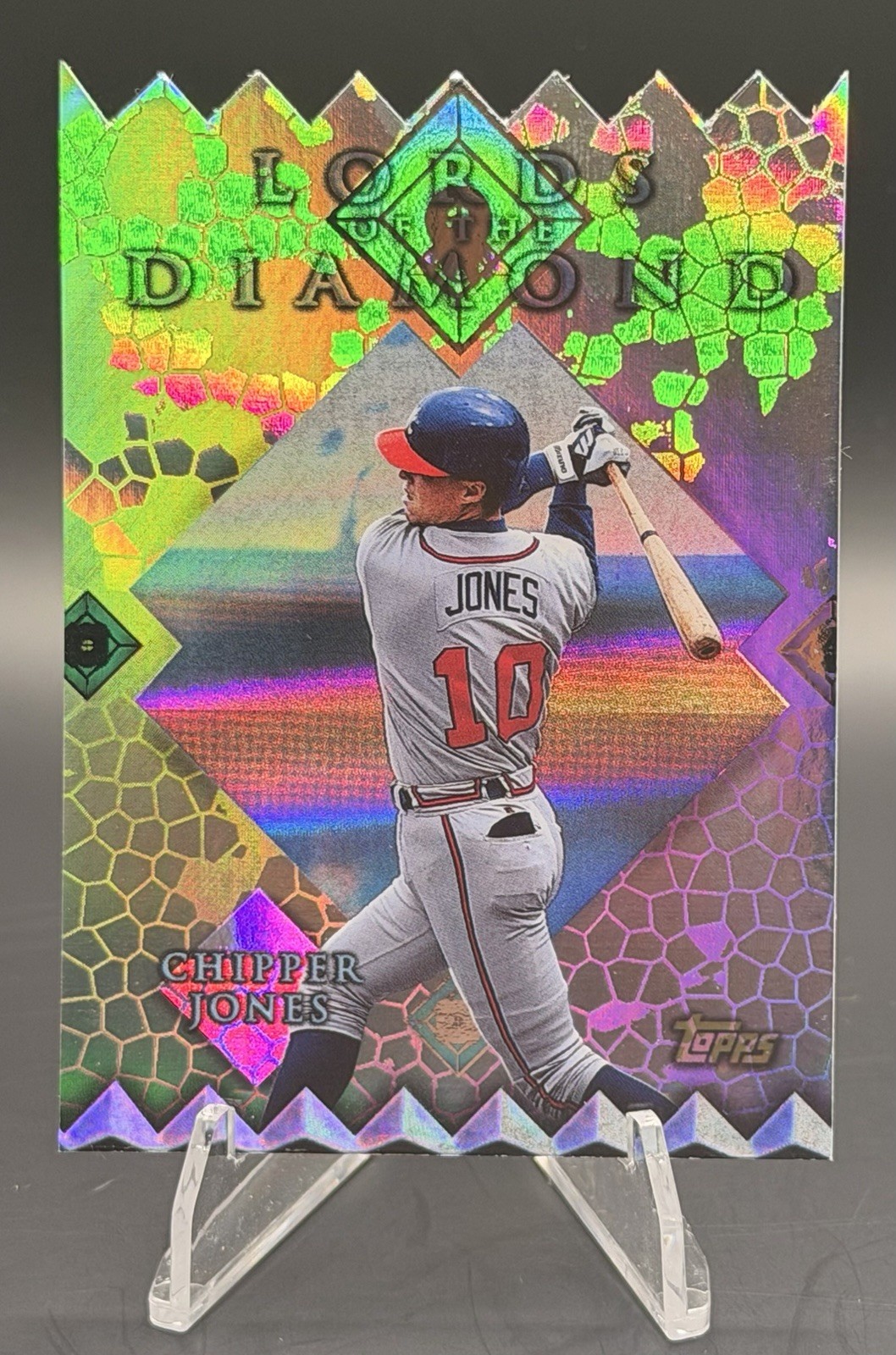1998 Topps Lords of the Diamond Chipper Jones Die-Cut #LD2 Atlanta Braves