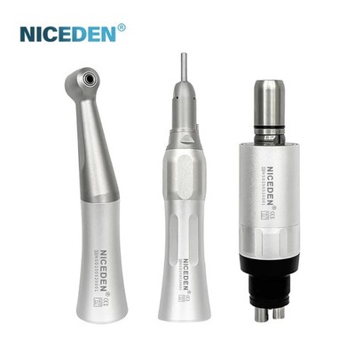 Dental Low Speed Handpiece Straight 1:1 Contra Air Motor 2/4 Hole Cooling System