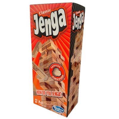 Official Hasbro Jenga Classic Game Stacking Wooden Falling Tumble Blocks Tower