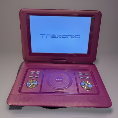 #ad #ad Trexonic 14.1” Purple Portable TV DVD Player Swivel Tilt TFT LCD Screen NEW Open $49.99