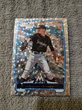 andrew heaney 2012 bowman draft pick prospects rookie silver ice marlins #BDPP12