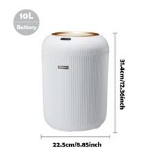 Automatic Trash Can with Lid, Small Plastic Smart Trash Can, Motion Sensor Trash