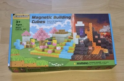 Coodoo Magnetic Building Cubes 84 Teile   Minecraft Stil NEU 