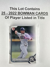 Vargas, Alexander - 2022 Bowman Prospect Paper - 25 Card Lot