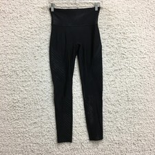 Spanx Leggings Small Adult Black High Rise Pull On Stretch Gym Yoga Womens S