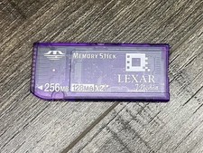 Lexar Media Genuine Memory Stick 256MB 128MB x2 Camera Memory Card