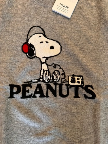 Chinti & Parker Wool Cashmere DJ Snoopy Peanuts Music Sweater NEW S Small Kith