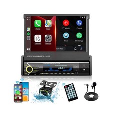  Upgrade Single Din Car Stereo Player Compatible with Apple Carplay  Androi...