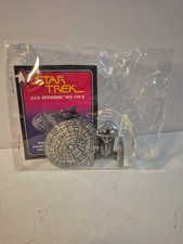 STAR TREK The Next Generation U.S.S Enterprise NCC-1701-D Metal Pendant Card