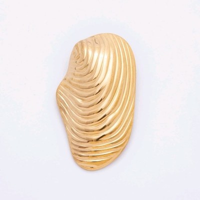 Big Gold Textured Abstract Geometric Charms - Rustic Dangle Findings for DIY Jew