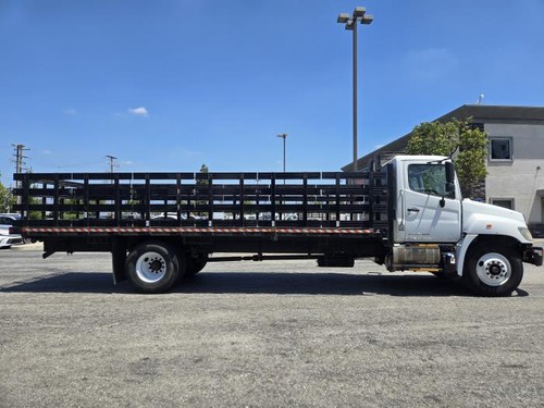 HINO STAKBED FLATBED 33K MILES WE CAN PUT A BOX ON 268 L6 HINO ENGINE ALISON A/T