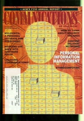 2006 Communications Of The ACM Magazine: Personal Information Management