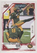 2019 Upper Deck CFL Red 54/150 Sean Whyte #70 0c3