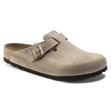 BIRKENSTOCK BOSTON SOFT FOOTBED MEN CLOGS - Tobacco Brown