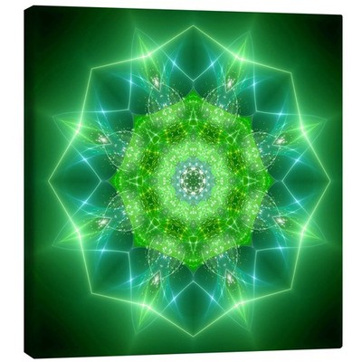 Leinwandbild Mandala - Heilstrom - Dolphins DreamDesign