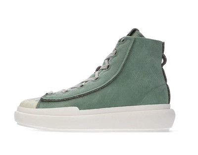 Adidas Y-3 Yohji Yamamoto Green Leather Nizza Hi Sneakers IG2922 Shoes Size 5.5