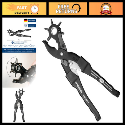 Professional Leather Hole Punch Tool - Handheld, Durable, Made in Germany, Ideal