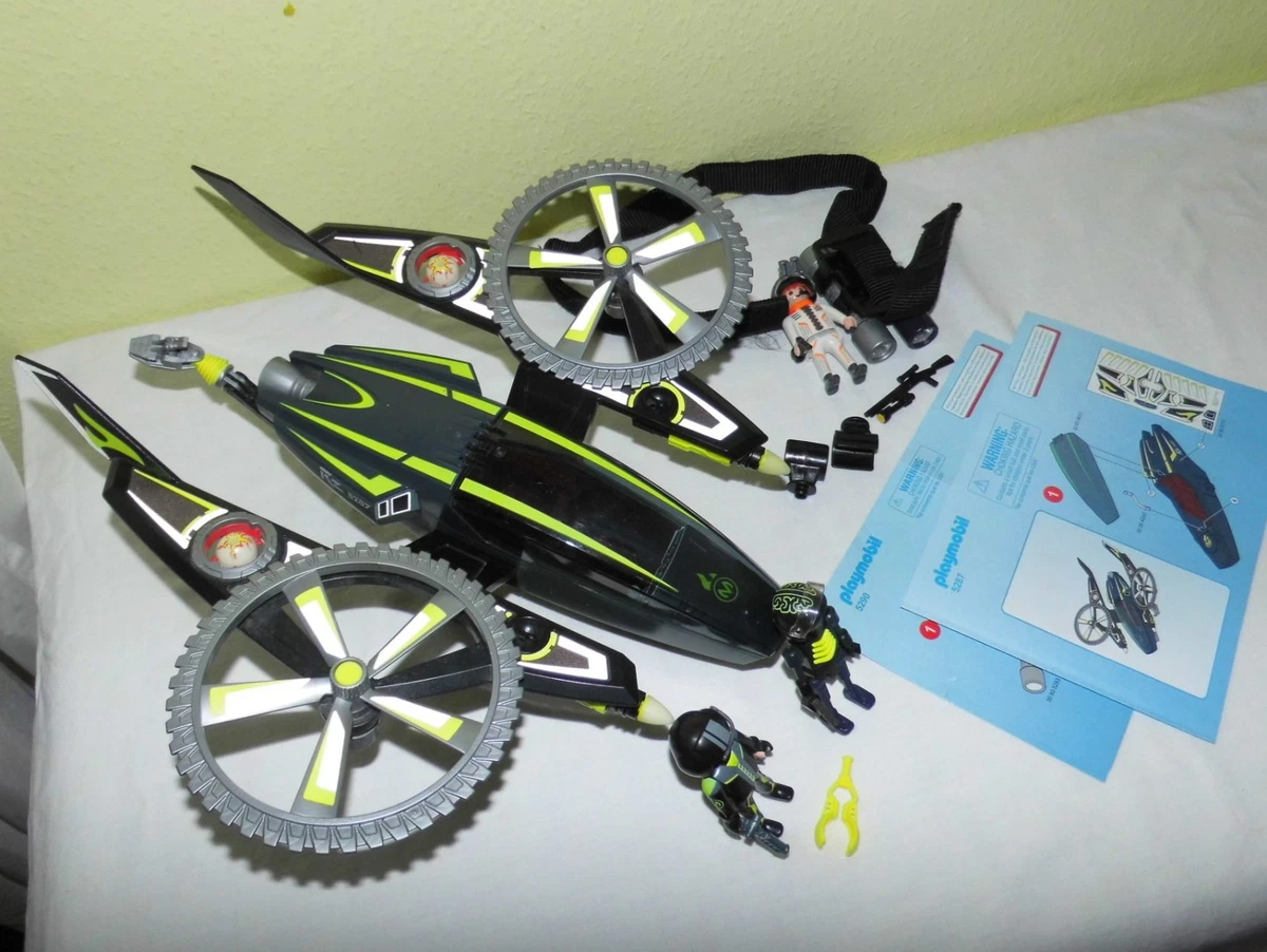 Playmobil 5287 Top Agents RoboGangster Razorcopter 5290 Spionage Stirn Lampen BA