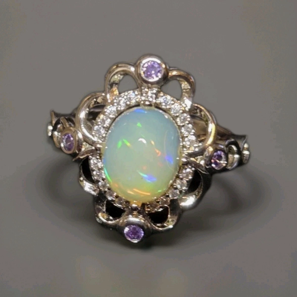 Gemstone Multicolor 1.75 ctw - 1.99 ctw Total Carat Weight Ring 