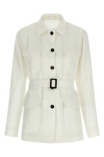 TAGLIATORE J Lauren White Linen Jacket New  Authentic