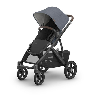 UPPAbaby Vista V3 Convertible Single-to-Double Stroller, Julian Dusty Blue