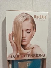 2- OneDor 23" Straight Synthetic Clip in Hair Extensions- 10 Pcs Blue & Purple