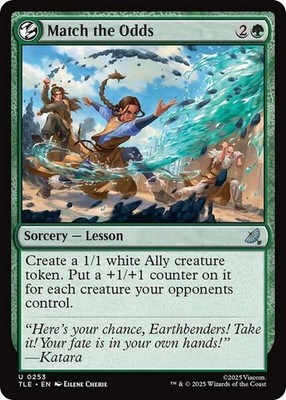 *foil MATCH THE ODDS 0253 Avatar The Last Airbender MTG