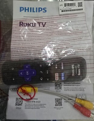 Original PHILIPS ROKU TV Remote RC-ALIR 3226001225 Netflix  APPLE+ Disney+ ROKU!