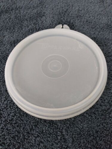 Tupperware Round Replacement Lid #733-34 Condiment Parfait Pudding Cup 3 3/4"
