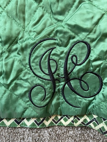 Chaqueta Abrigo de Lluvia Juicy Couture Y2K Lona Trench M Verde Cinturón Geométrico Plástico - Imagen 13 de 24