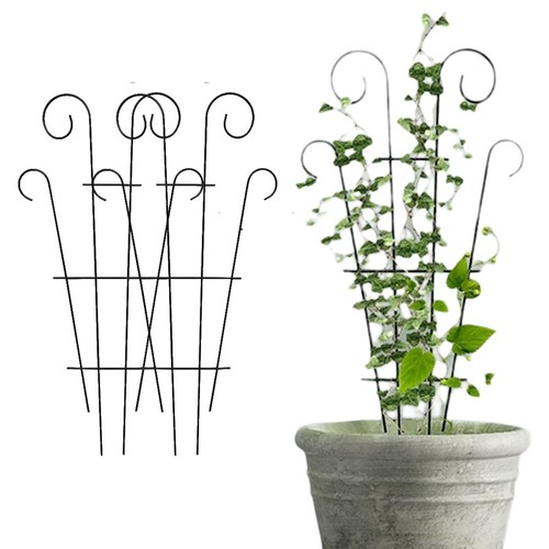 2Pcs Metal Garden Plant Climbing Frame Indoor Plant Trellis Houseplants Support