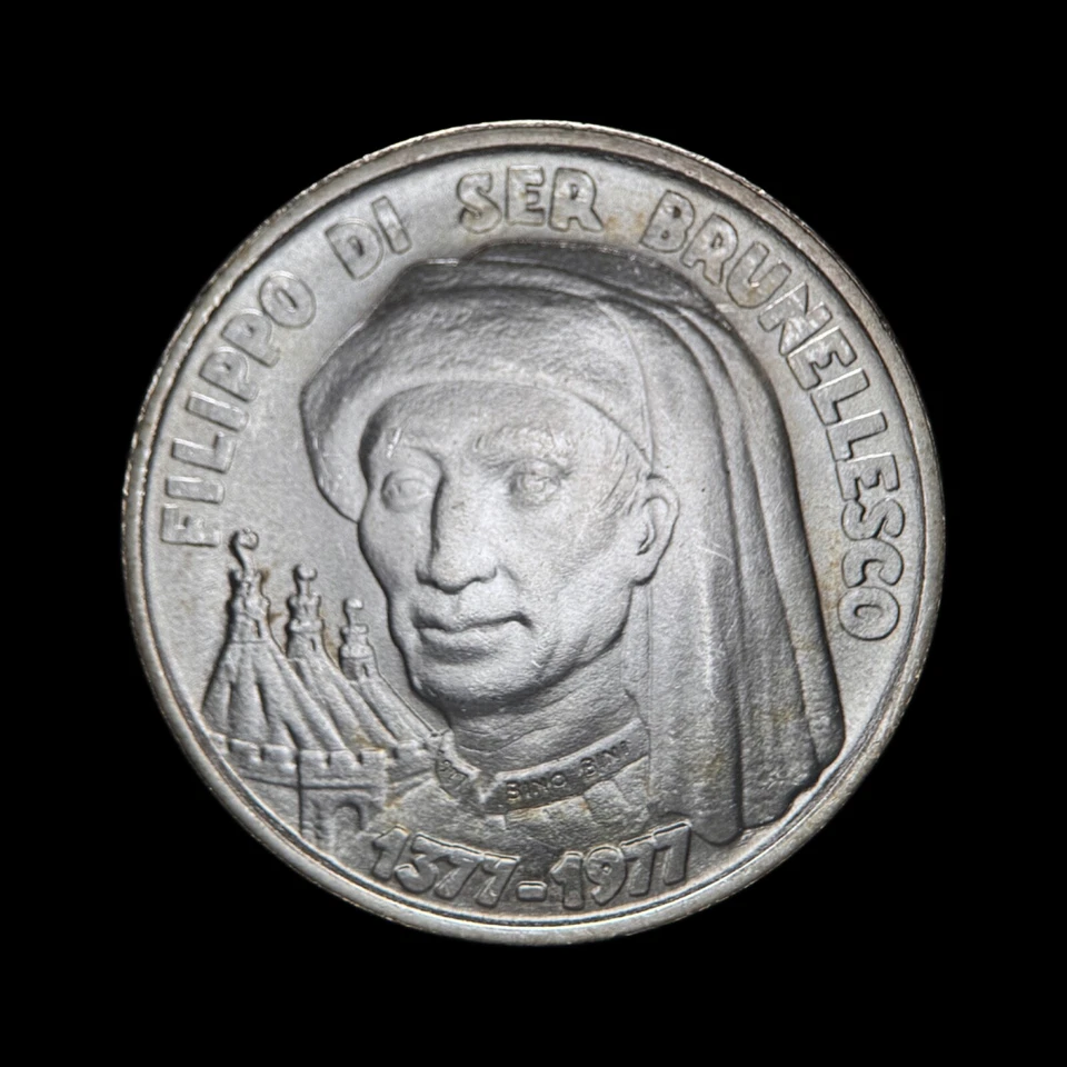 SAN MARINO. 1977, 1000 Lire, Silver - Filippo di ser Brunellesco 4 - Image 3 of 3