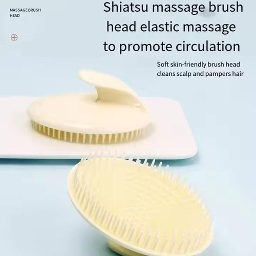 Soft Scalp Massage Brush Remove Dandruff Wet and Dry Hair Washing Comb Port G8Y8 - Foto 7 di 11