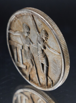 1983 GEMINI Girls Dancing Zodiac Sign Symbol 1oz 999 FINE Silver