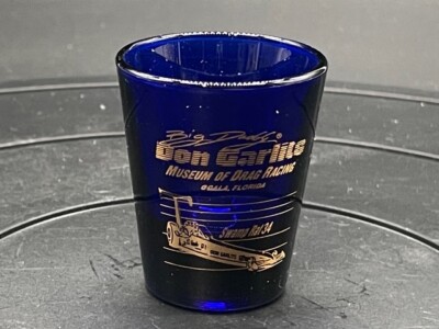 VRHTF VINTAGE DON GARLITS MUSEUM OF DRAG RACING VERY COOL SHOT GLASS