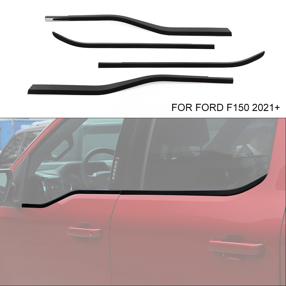 Ford F150 2021+ Exterior Door Window Bottom Sill Trim Strips Bezels