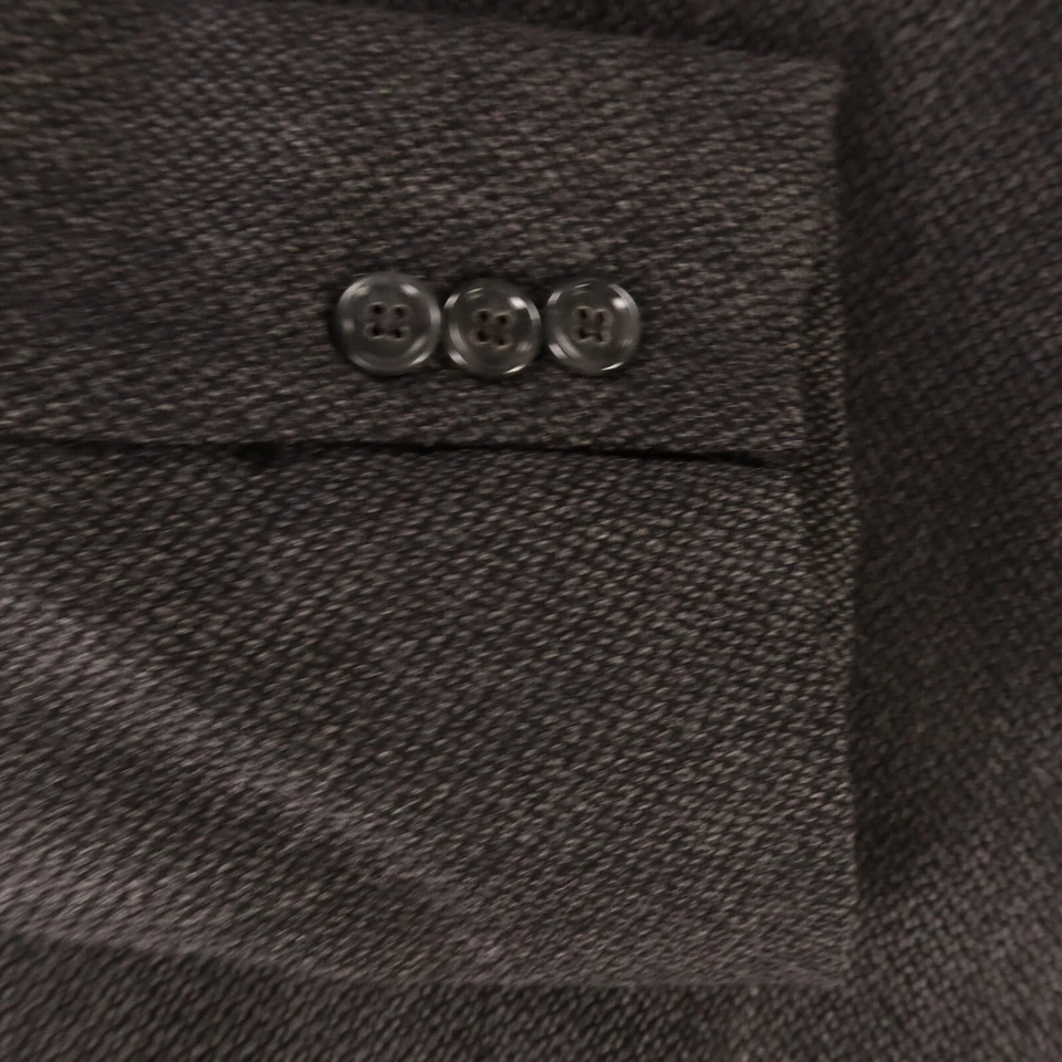 Blazer DE COLECCIÓN Chaqueta Tweed L Gris Negro Grano de Cebada 100% Lana de Cordero 44R Foto 4 de 4