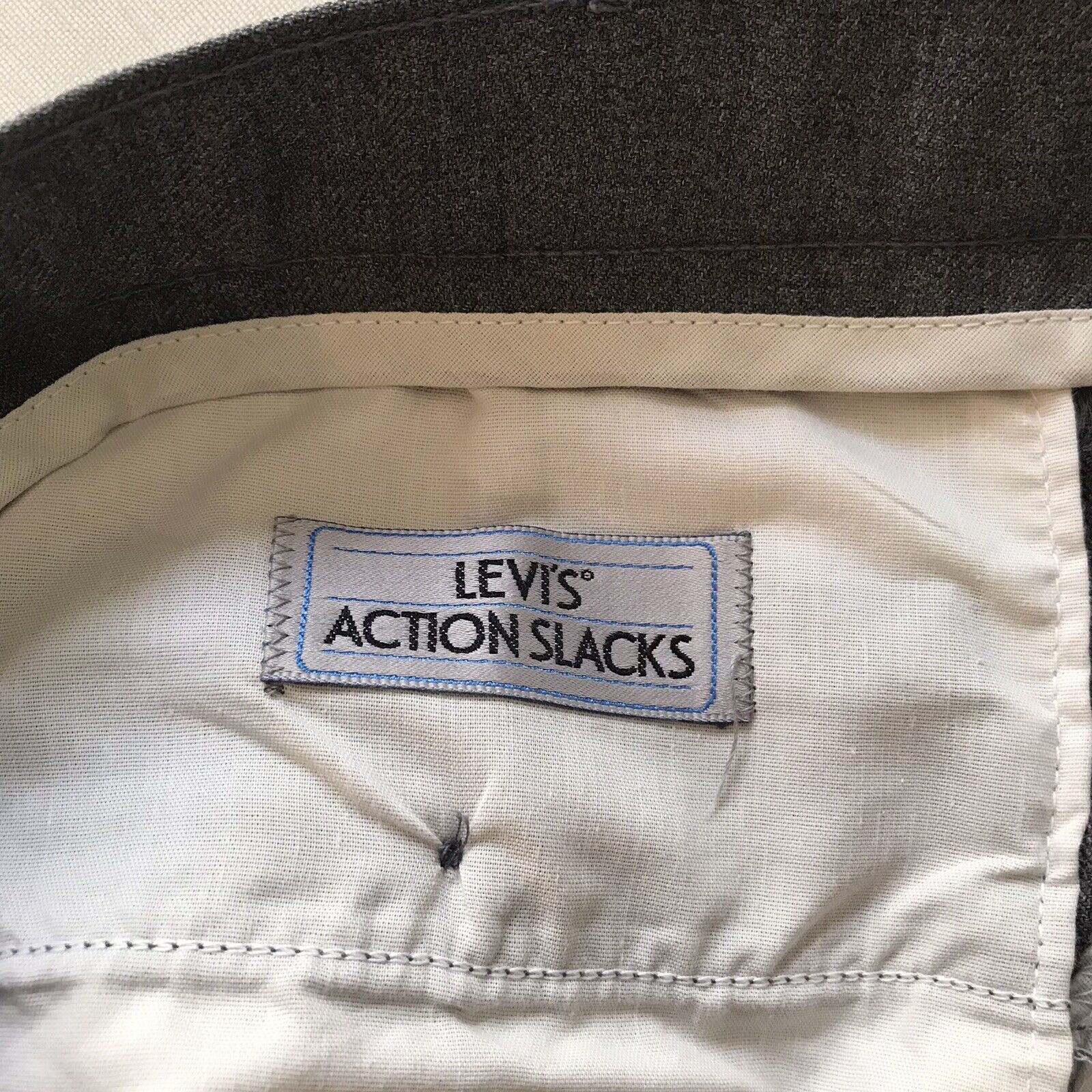 Vintage Levi's Action Slacks Pants Gray Made in USA 70s 80s | eBay