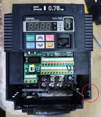       OMRON MX2 - MX2-A4007-E - MODEL  WJ200-007HFE -- MX2 A4007 E - WJ200 007HE