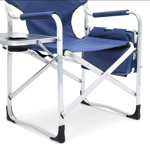Folding Camping Director's Chair with Cooler and Table Lightweight eBay