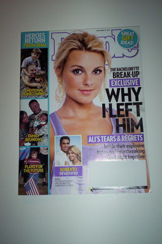 People December 20, 2011 Ali Fedotowsky, Boy George