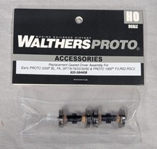 Walthers 920-584408 Replacement Geared Driver Assembly Diesel Wheelset 2 HO